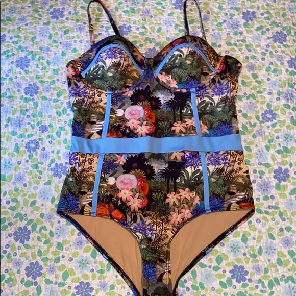 Modcloth Other - NWOT ModCloth Liberty Floral One Piece Swimsuit